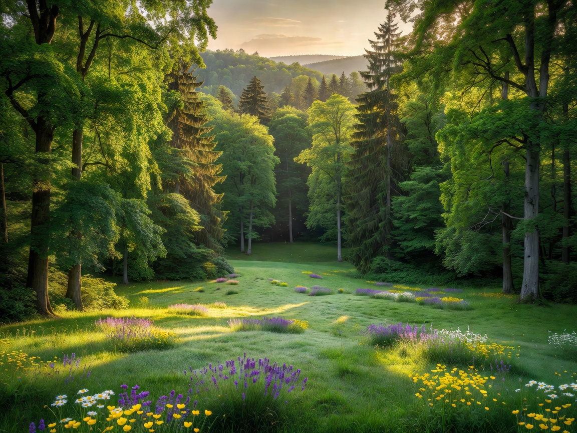 Stunning European forests surrounding grounds